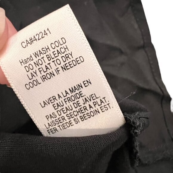 $70‎ Young Fabulous & Broke Women's Black Sheer Blouse Loop Button High-Lo NWT - Picture 15 of 16